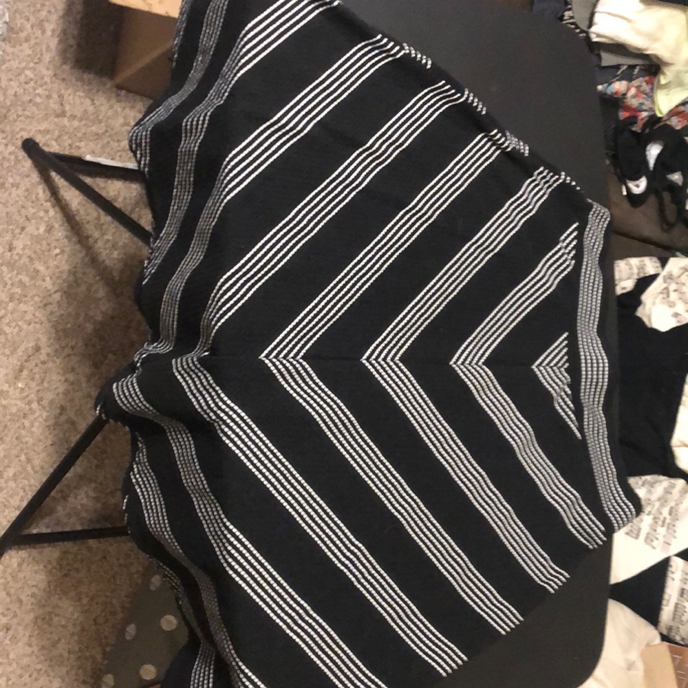 Stripe work skirt